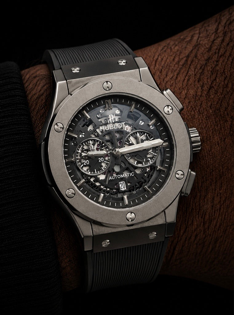 HUBLOT MECA GOMA NEGRA